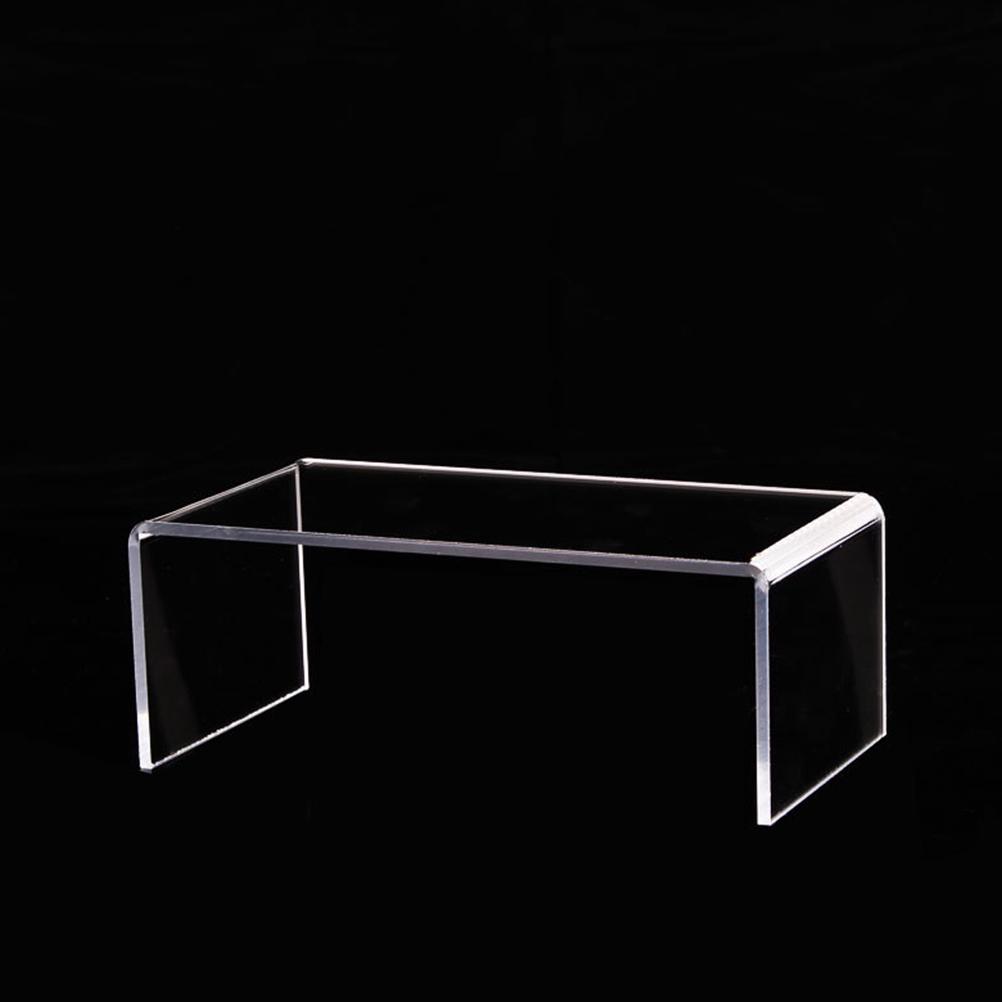 3Pcs Acrylic Shoe Display Shelves Clear Storage Rack Organizer for Makeup Cosmetics Lipstick Foundation Blush Eye Shadow Display