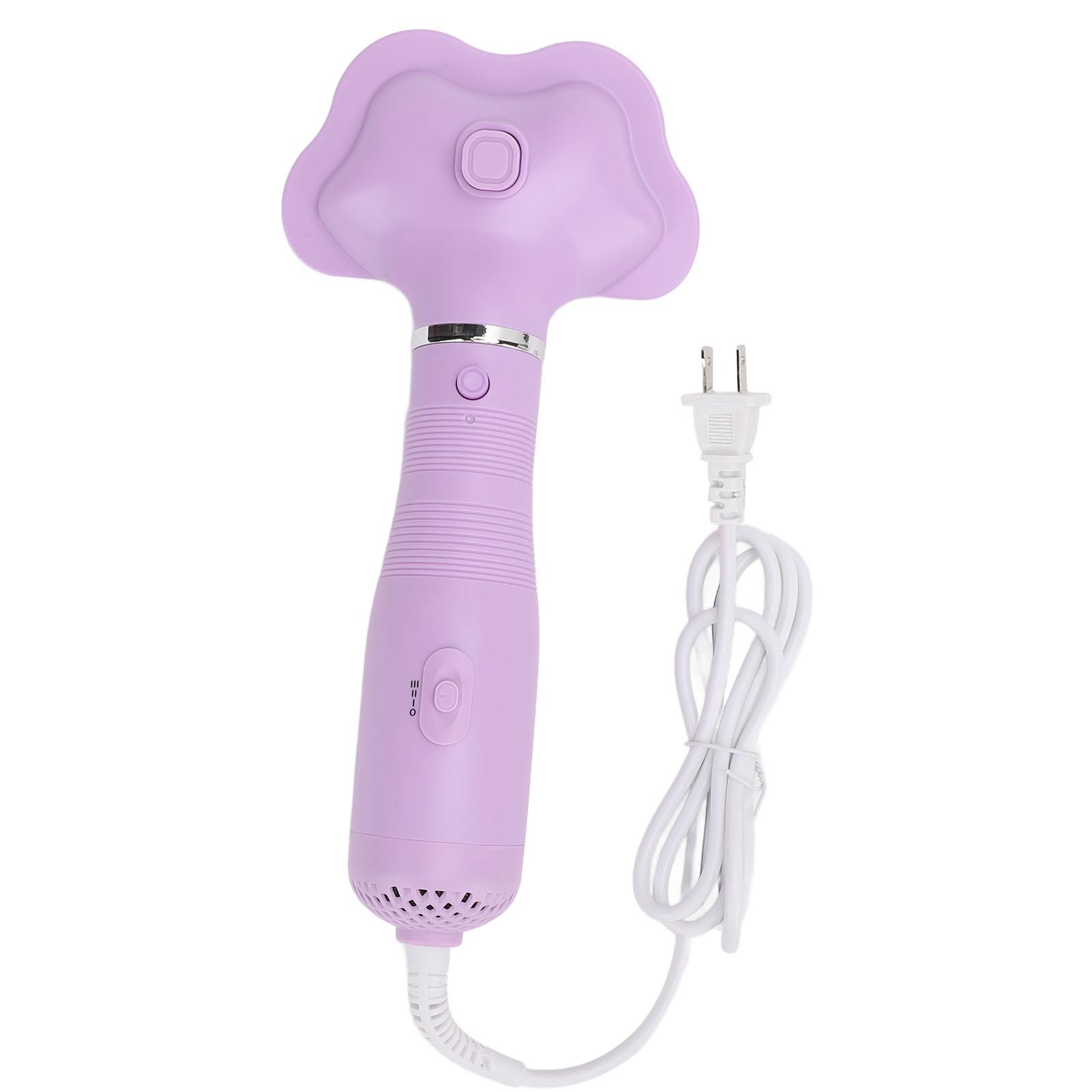 

Фен для домашних животных с пуходеркой, расческой, 600 Вт, регулируемая температура, портативный фен для собак, фиолетовый