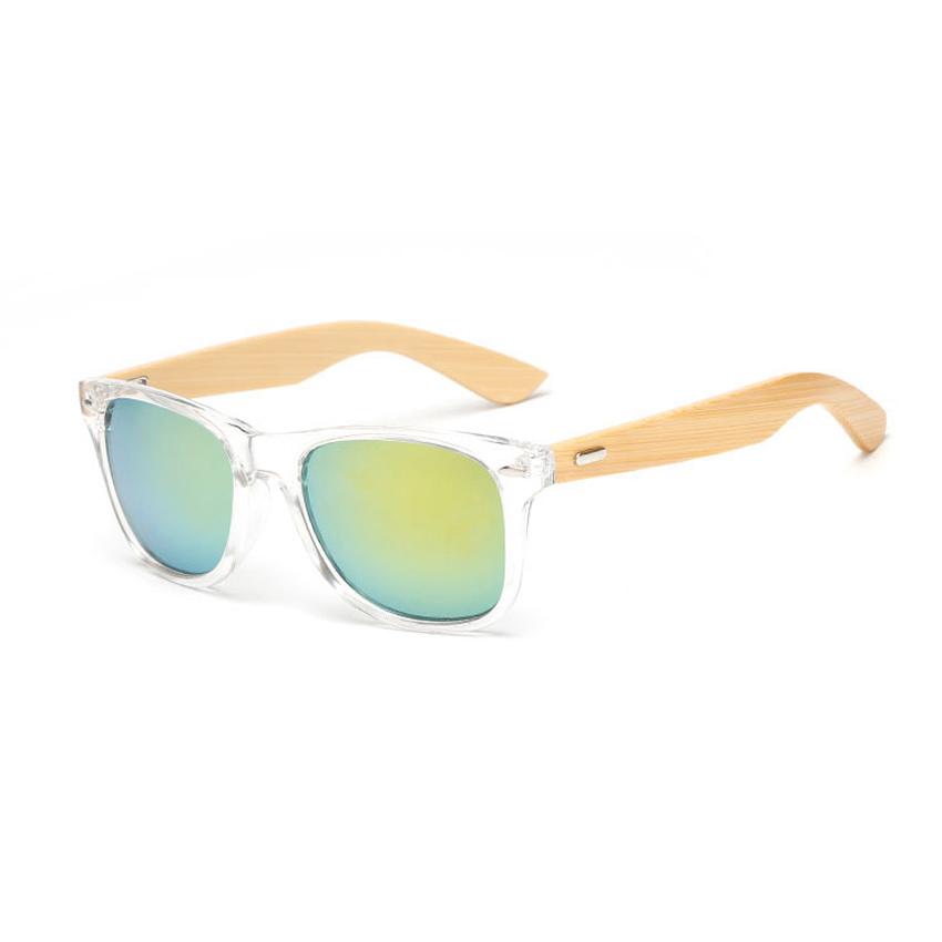 FOENIXSONG Vintage Sunglasses Women Men Bamboo Wood Arm Retro Fashion Sun Glasses Eyewear