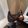 New Moon Underarm Bag For Women With Plush Fabric Street Style Crossbody Purse For Casual Daily Use