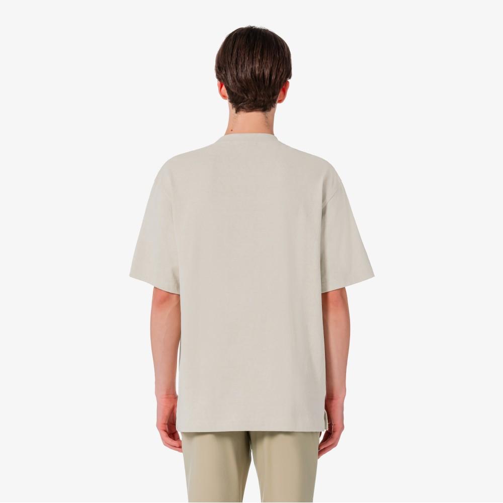 [lacoste] Men's Contrast Stitch Short-Sleeve Pocket T-Shirt TH328E-56G02S