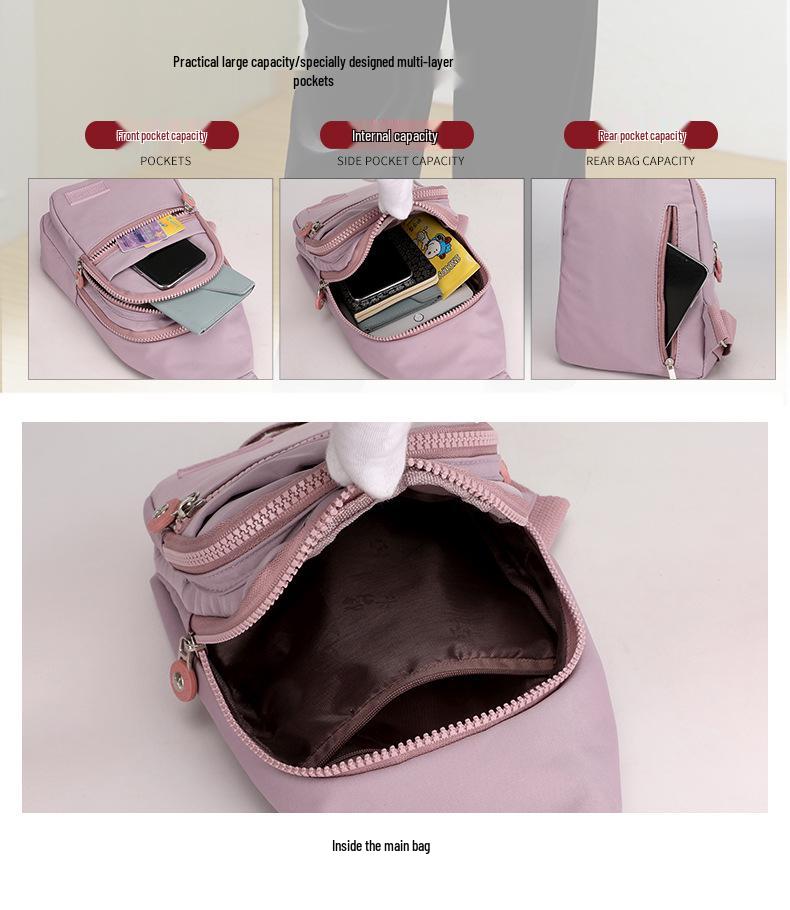 Dámská trendy cestovní taška přes hruď: Všestranná tištěná crossbody pro sport a volný čas