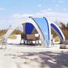 Reception Tent - VIDAXL - Azure Blue - Waterproof - 435x435x244 Cm - Foldable and Lightweight