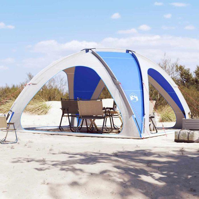 Reception Tent - VIDAXL - Azure Blue - Waterproof - 435x435x244 Cm - Foldable and Lightweight