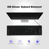 108 Keys USB Silicone Flexible Foldable Keyboard  Waterproof Dustproof USB Silent Keys For Laptop Desktop Keyboard