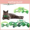 Lucky Green Check Collar Pet Accessory For St.paddys Day