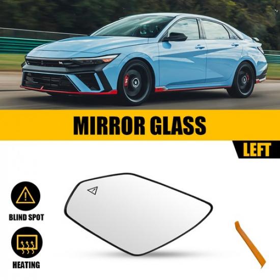Driver Side Heated Mirror Glass w/ Blind Spot Fits Hyundai Elantra -2025 OEM