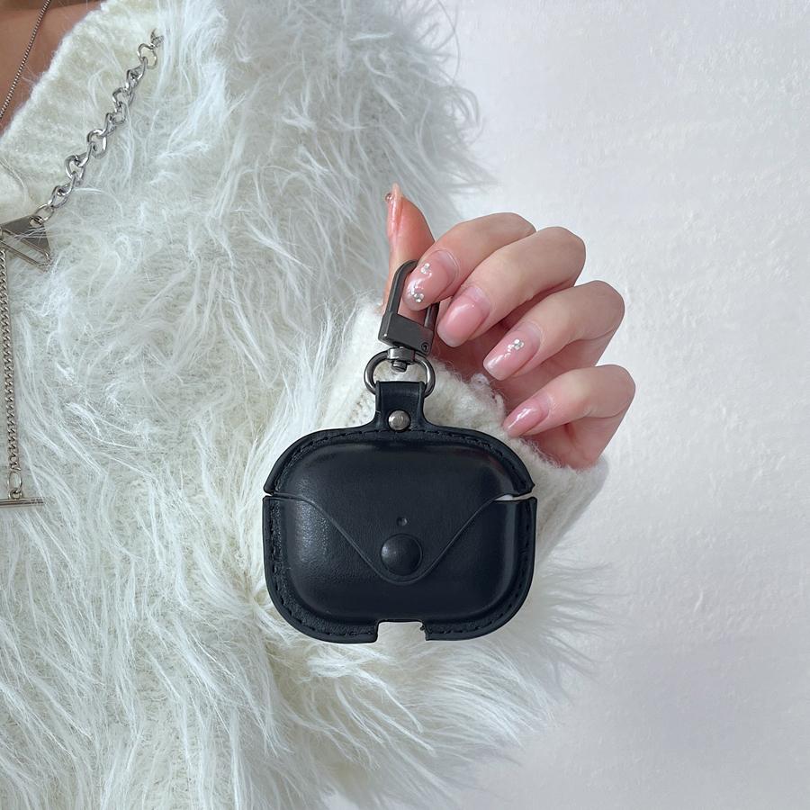 Retro Luxus Lederhülle Für Apple AirPods 4 Business Kopfhörerhüllen Für AirPods 3 2 1 Pro 2 Hülle Headset Schale Mit Haken