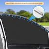 2Pcs Car Side Window Sun Shade Magnet Privacy Curtains UV Reflection Anti Glare UV Block Sunshade for Front/Back Window