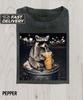 T-shirt Comfort Colors Raton Laveur Drôle Buvant du Café Glacé, T-shirt Graphique Meme Animal, T-shirt Tendance, T-shirts Cringy, T-shirt Cadeau Gag