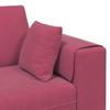 Sofa Burgundy Red 250 x 77 x 76 cm Velvet