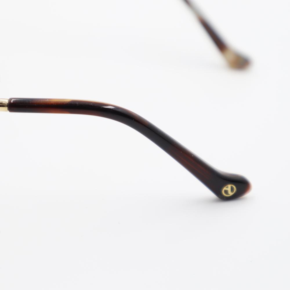 Alloaiweeo [Alo:Ctzen] Ci8621 1814G Crown Panto Round Eyeglass Frame Leopard/Gold