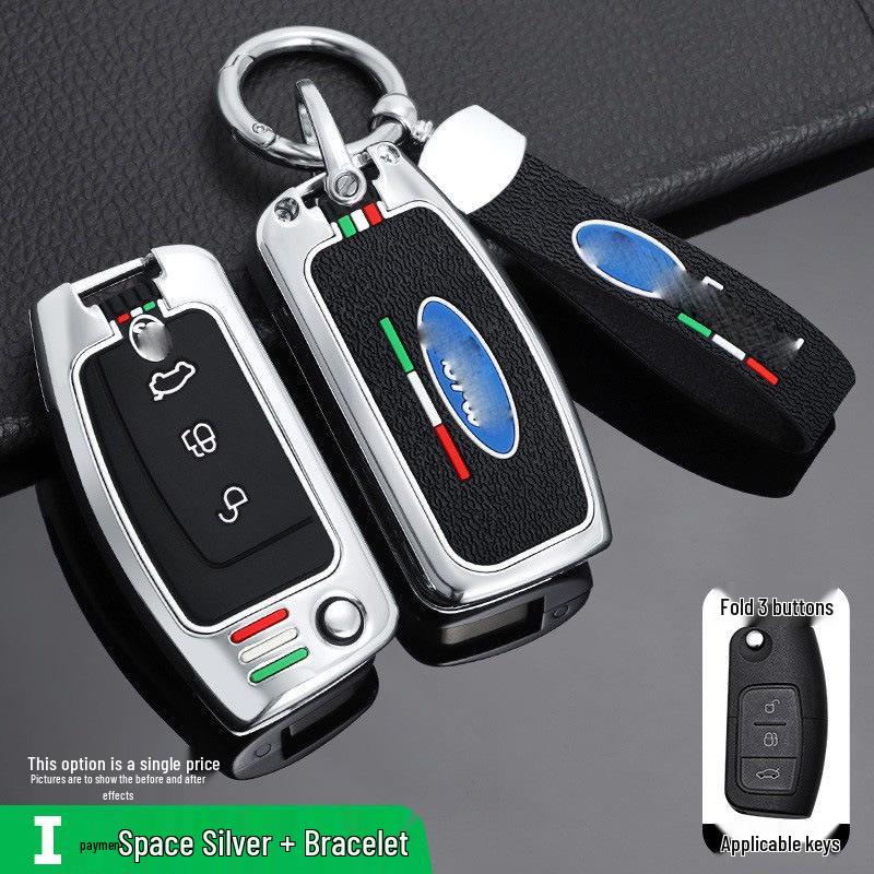 Ford Classic Key Case: Fits Focus, Mondeo, Kuga, EcoSport - Metal Remote Shell.