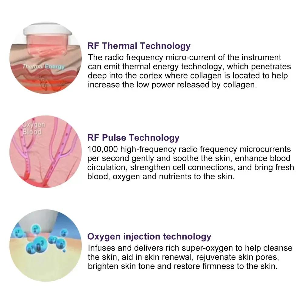 RF EMS Mesotherapy Beauty Pen Electroporation Radio Frequency Face Lift Machine Skin Rejuvenation Tighten Brighten Removal Stick