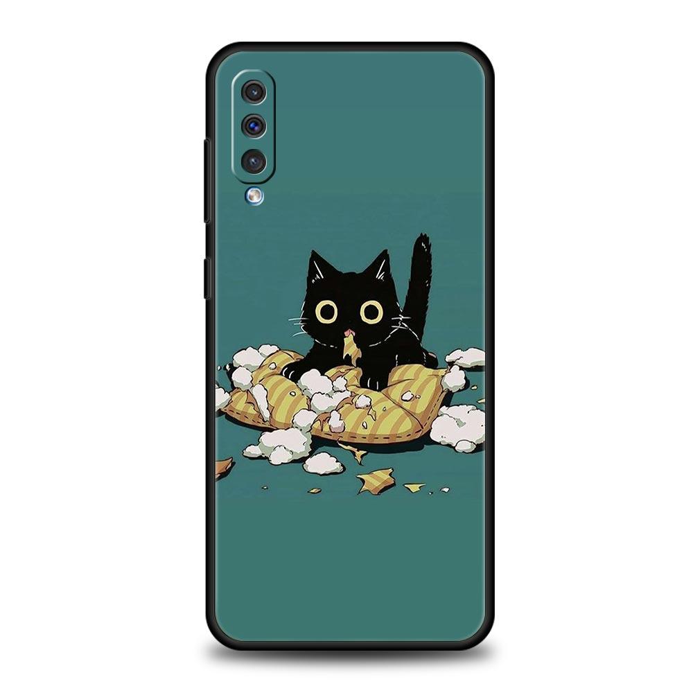 Animals Cat Phone Case For Samsung Galaxy A56 A36 A26 A34 A17 A16 A06 A14 A12 A54 A72 A70 A30 A24 A22 A20e A52 A50 A40 A32 Cover