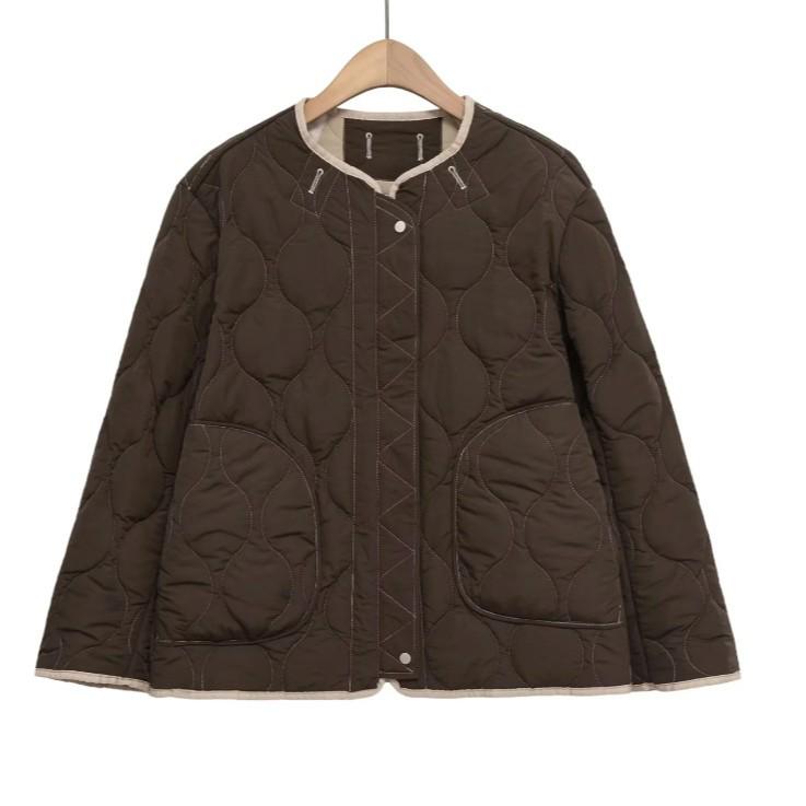 European American Women's Street Fashion Quilted Cotton Jacket