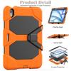 For iPad Air 11 (2025)/(2024) Case with Built-In Screen Protector Kickstand PC + Silicone Tablet Cover