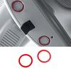 For Mercedes-Benz GLC 2016- Aluminum Red Interior Rearview Mirror Cover Trim