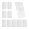 MAGPIE Wall Hanging Hooks, Adhesive, 10kg Load Capacity, Set of 10, Removable Hooks, Will Not Damage Walls, 3cm X 5cm Hidden Transparent Hooks,
