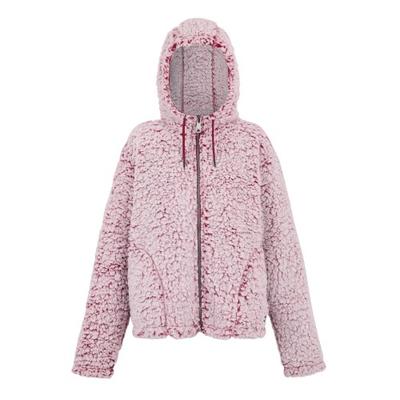 Womens/Ladies Zelpha Fluffy Hooded Fleece Jacket