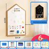 Solid Wood Double-Sided Magnetic Easel: Erasable, Dust-Free Blackboard for Children's Drawing and Writing.