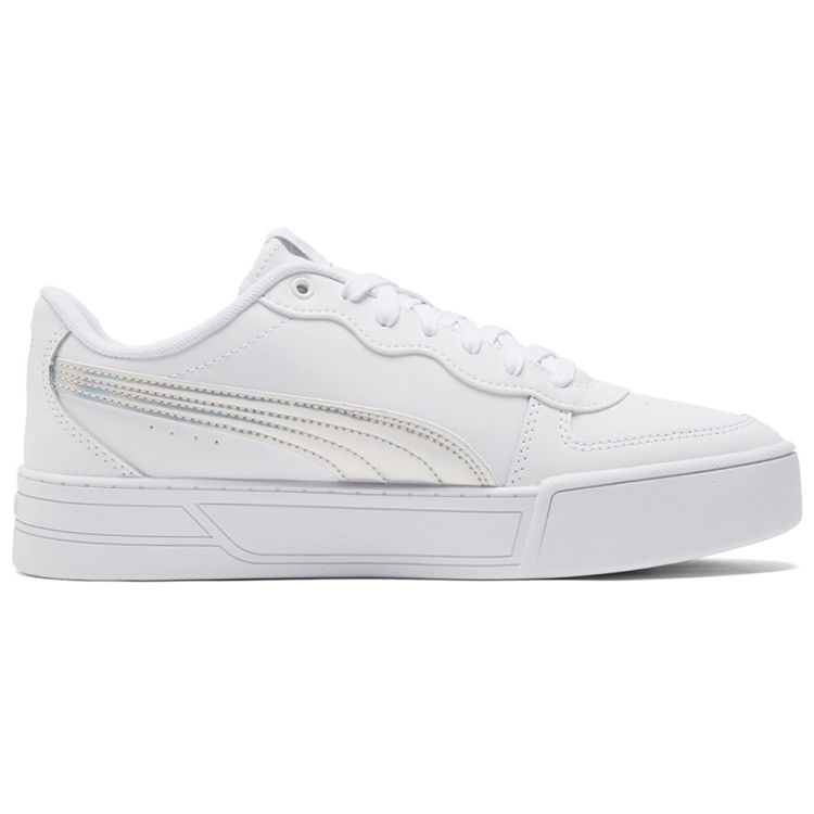 Puma Skye Leather Minimalist Low-Top Sneakers Women Sneakers White Laser 385004-02