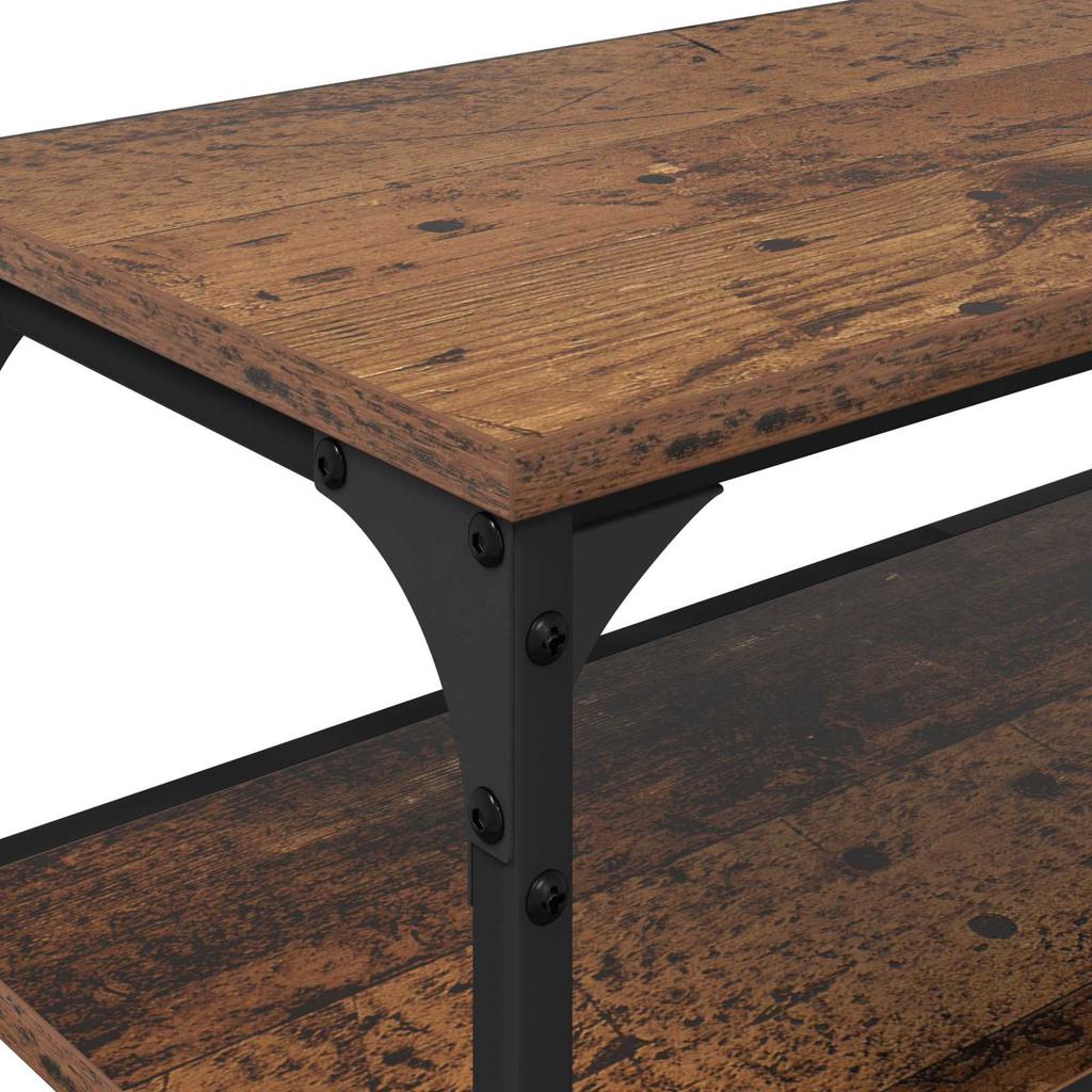 TV Stand Reclaimed Wood 160 x 30 x 50 cm Engineered Wood and Iron