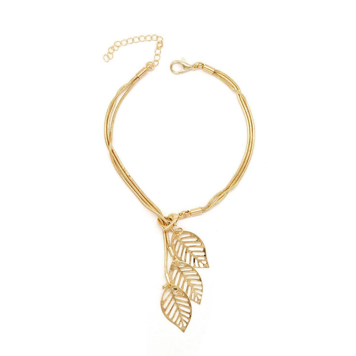 

Модный женский ювелирный браслет из проволочной сетки, браслет с полыми листьями, свадебный подарок на помолвку золотой