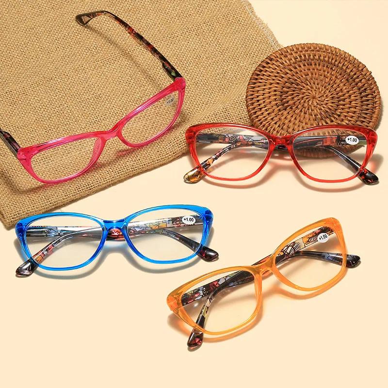 Cat Eye Reading Glasses For Men Retro Women Presbyopia Anti Blue Light Reading Eyeglasses Hyperopia Eyewear +1.0 +1.5 +2.0 +2.5