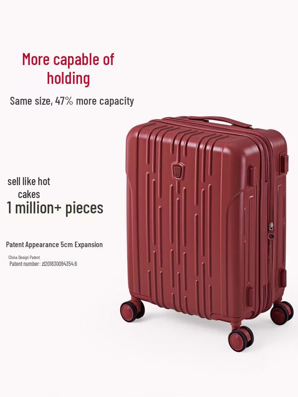 OIWAS 24-inch Titanium Luggage
