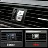 2 Pieces Silver ABS Car Front Warning Switch Cover For BMW 5 6 11 12 13 14 15