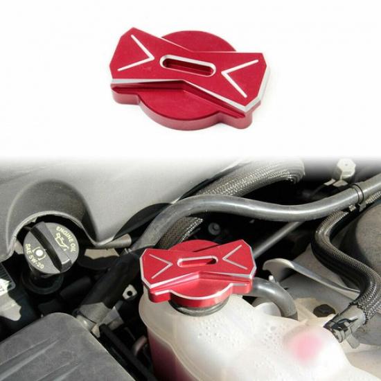 For Challenger/Charger 09+ Aluminium CNC Radiator Cap Cover Trim Red Accessories