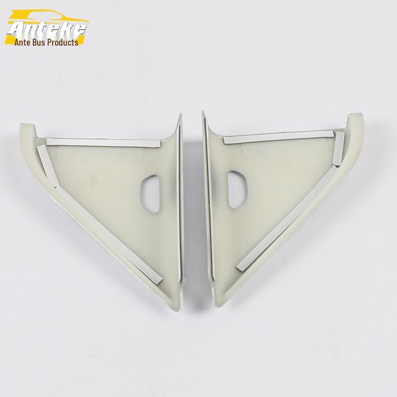 17 Kicks Car Interior Triangle Decorative Panel Sticker - Electroplated Bright Piece Accessory