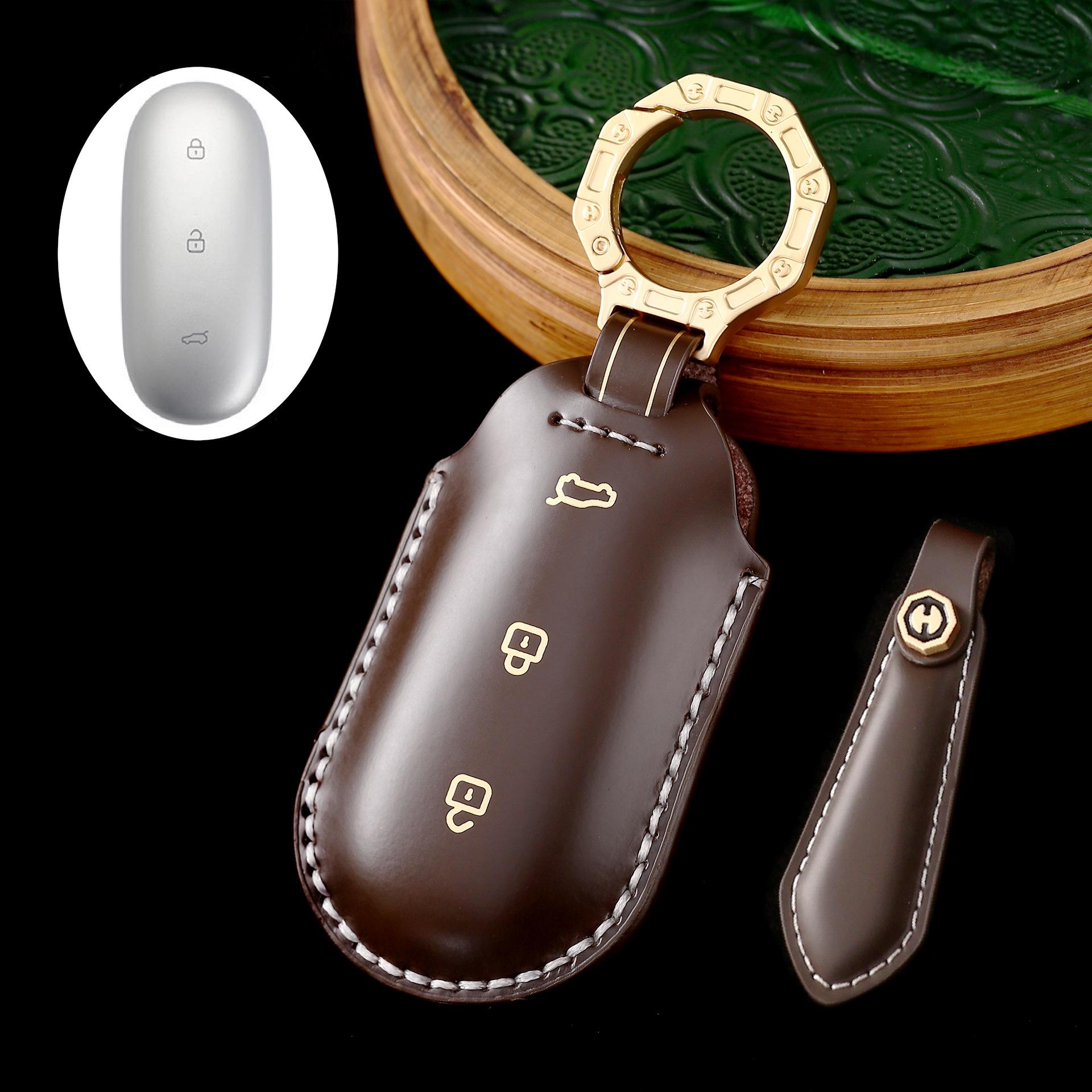 

Премиальный кожаный чехол для ключа автомобиля для L7, L8 и нового L9 – Элегантный аксессуар для интерьера