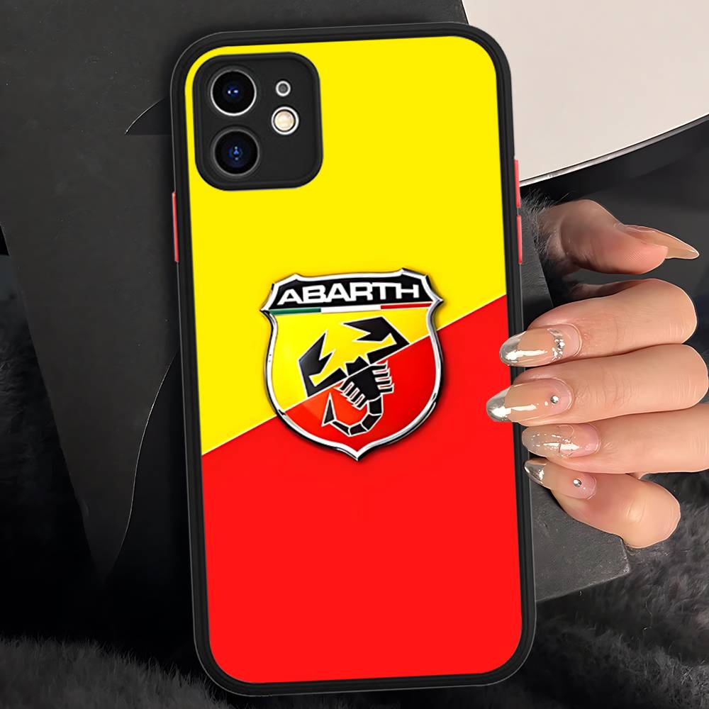 

A-AbarthS-S Logo Matte Transparent Phone Cover For IPhone Case 16 15 14 13 12 11 Pro Max X XS Max Plus iphone 14 plus