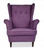 ARI Wing Chair with Footrest, Scandinavian Family Meble, Purple