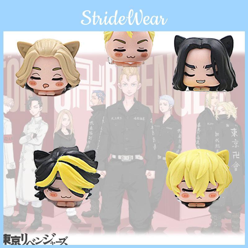 5-piece Tokyo Avenger Cat-ear Sleeping Handmade Pvc Figures Set