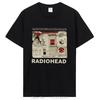 Radiohead T Shirt Vintage Hip Hop Rock Band Tshirt Unisex Music Fans Funny Prints Unisexs Short Sleeve  Cotton Harajuku Tees