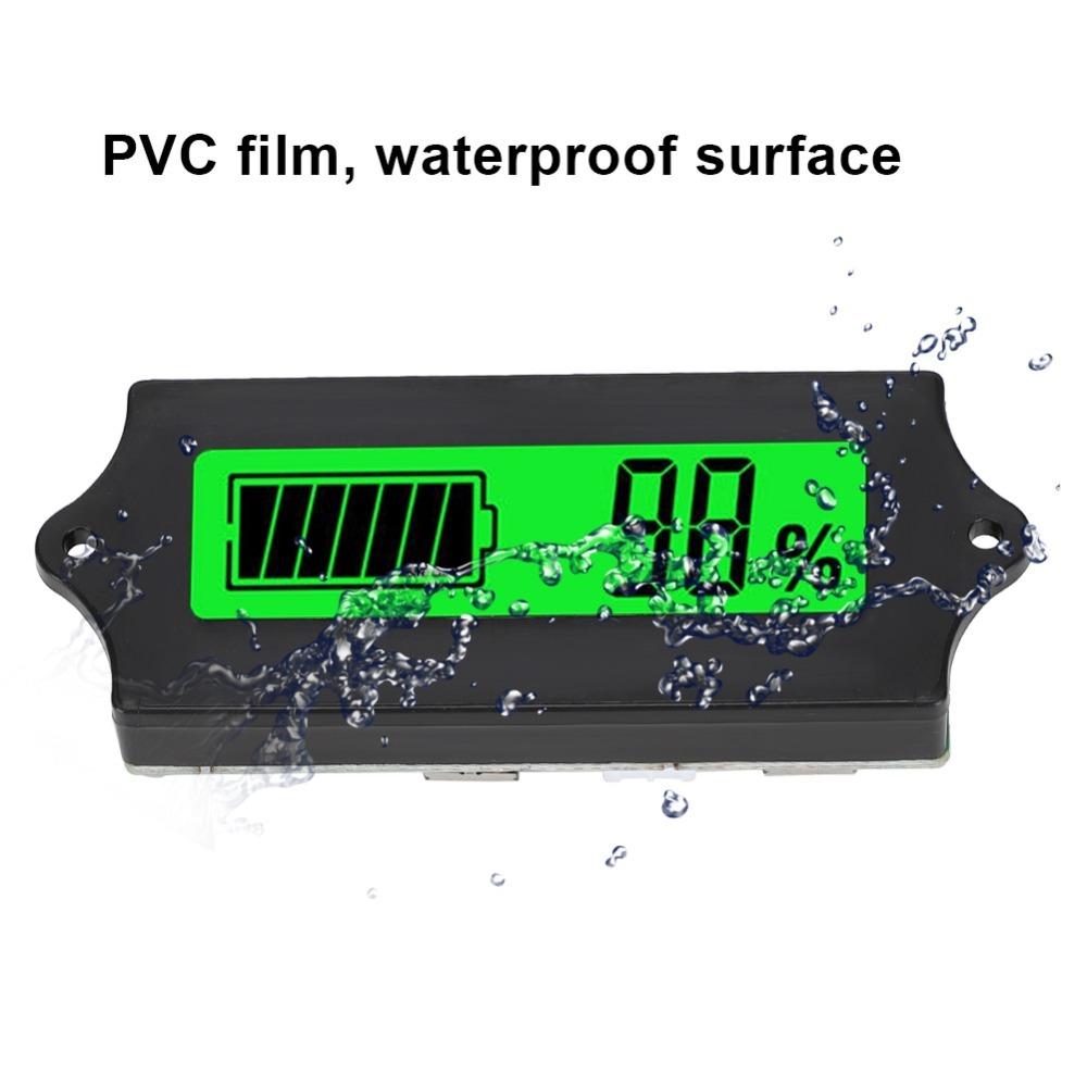 with Light Alarm Voltage Meter Voltmeter 12-84V Voltage Tester  Battery Equipment DIY