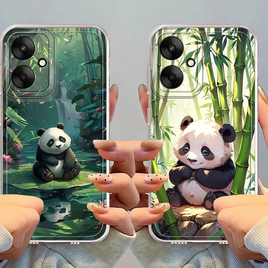 Soft Phone Cover Case for Xiaomi Poco X3 NFC X3 Pro Cartoon Cute Panda