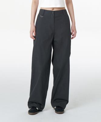 MUSINSA STANDARD WOMAN Women'S Wide Carpenter Pants [Dark Gray]