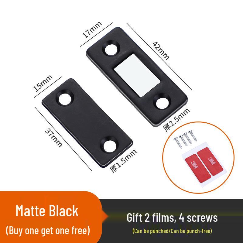 L-Shaped Magnetic Door Stopper: Invisible, Punch-Free, Thin Sheet for Sliding Doors, Drawers, and Cabinets.