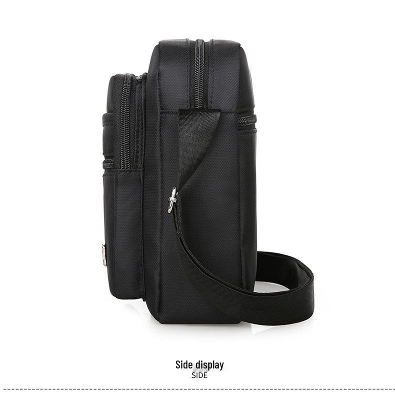 Korean-Style Casual Multi-Layer Waterproof Crossbody Bag for Men & Women - Large Capacity Summer Business Shoulder Wallet