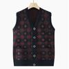 Seniors Vest Grandma Vest Sweater Knitted Cardigan Clothes Autumn Winter Jacket