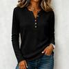 Women's Knit Long Sleeve Shirt Casual Color Tunic Top