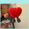 Jc Heartshaped Plush Keyring With Pp Cotton Filling For Youths And Collection