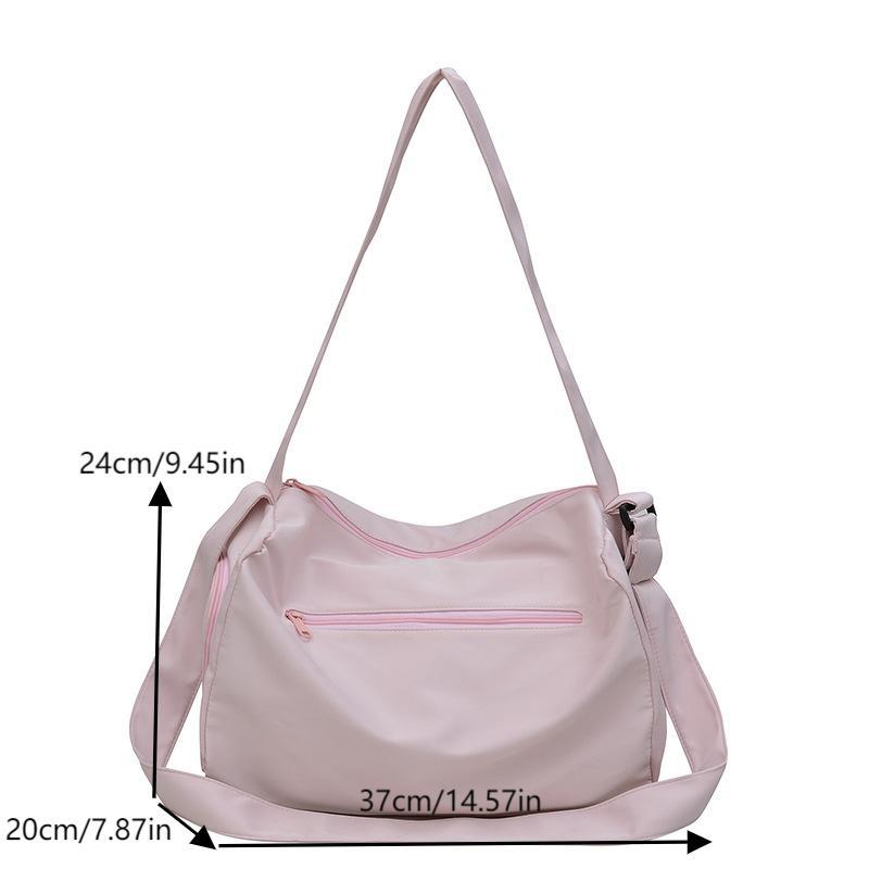 Versatile Casual Solid Color Crossbody Bag Sports Fitness Shoulder Bag Unisex Lightweight Travel Tote Bags Birthday Gifts