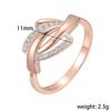 585 Rose Gold Patterned Ring For Women Fashion Jewelry