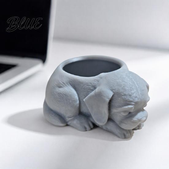 Customizable DIY Plant Pot Puppy 3D Planter Container Cute Printed Decorative Lying Dog Succulents Shaped Planter Pot for