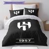 Al-Hilal Saudi FC Pattern Bedding,Quilt Set Quilt Cover Pillowcase Home Birthday Gift(1 * duvet cover + 2 * pillowcase, without core)